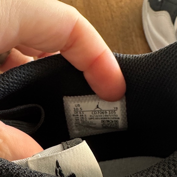 Jordan Black and White Athletic Shoes - Picture 4 of 5